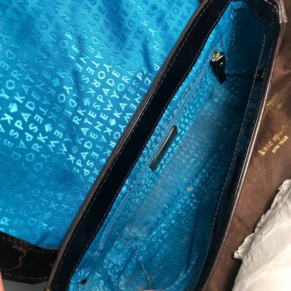 Kate Spade Black White Striped Patent randi - Picture 4 of 7